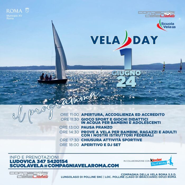 Locandina Vela Day 1 giugno 2024